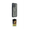 ieg™ iPhone 15 Pro Max Kılıf Zirve Doku Prime - Siyah Buffer Cam Ekran Koruyucu
