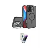 ieg™ iPhone 16 Kılıf Akış Form - Şeffaf Pasifik Cam Ekran Koruyucu