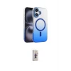 ieg™ iPhone 16 Plus Kılıf Ahenk Doku Özel Seri - Siyah Bilvis 3D Cam Ekran Koruyucu