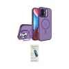 ieg™ iPhone 16 Plus Kılıf Akış Form - Şeffaf Pasifik Cam Ekran Koruyucu