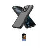 ieg™ iPhone 16 Pro Kılıf Atlas Form - Siyah Buffer Hayalet Cam Ekran Koruyucu