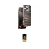 ieg™ iPhone 16 Pro Kılıf Atlas Minimal Özel Seri - Siyah Buffer Cam Ekran Koruyucu