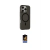 ieg™ iPhone 16 Pro Kılıf Çekirdek Modern Prime - Siyah Buffer Hayalet Cam Ekran Koruyucu