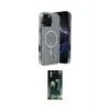 ieg™ iPhone 16 Pro Kılıf Eksen Çizgi - Siyah 360 Mat Full Body Arka Koruyucu