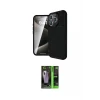 ieg™ iPhone 16 Pro Kılıf Eksen Form Prime - Şeffaf 360 Full Body Arka Koruyucu