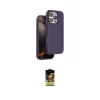ieg™ iPhone 16 Pro Kılıf Kıvılcım Çizgi Serisi - Siyah Buffer Cam Ekran Koruyucu