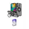 ieg™ iPhone 16 Pro Kılıf Nova Minimal Serisi - Siyah Bilvis 5in1 3D Magic Cam Ekran Koruyucu