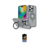 ieg™ iPhone 16 Pro Kılıf Nova Minimal Serisi - Siyah Buffer Hayalet Cam Ekran Koruyucu