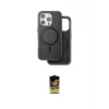 ieg™ iPhone 16 Pro Kılıf Pusula Işık Koleksiyonu - Siyah Buffer Cam Ekran Koruyucu