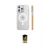 ieg™ iPhone 16 Pro Kılıf Pusula Minimal Koleksiyonu - Siyah Buffer Cam Ekran Koruyucu