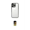 ieg™ iPhone 16 Pro Kılıf Vadi Minimal - Siyah Buffer Cam Ekran Koruyucu