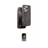 ieg™ iPhone 16 Pro Kılıf Vadi Özel Seri - Siyah Buffer Hayalet Cam Ekran Koruyucu