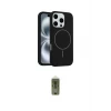 ieg™ iPhone 16 Pro Kılıf Yankı Form Serisi - Siyah Joko Magic 5D Hayalet Cam
