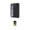 ieg™ iPhone 16 Pro Kılıf Yankı Yansıma Özel Seri - Siyah Buffer Cam Ekran Koruyucu