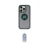 ieg™ iPhone 16 Pro Kılıf Yörünge Çizgi - Siyah Joko Magic 5D Cam