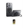 ieg™ iPhone 16 Pro Kılıf Zirve Çizgi Prime - Siyah Buffer Cam Ekran Koruyucu