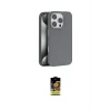 ieg™ iPhone 16 Pro Kılıf Zirve Modern Prime - Siyah Buffer Cam Ekran Koruyucu