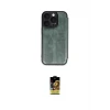 ieg™ iPhone 16 Pro Kılıf Zirve Yansıma Serisi - Siyah Buffer Cam Ekran Koruyucu