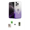 ieg™ iPhone 16 Pro Max Eksen Minimal Özel Seri - Siyah Joko Magic 5D Hayalet Cam + Natural Grey Raze Metal Kamera Lens