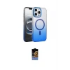 ieg™ iPhone 16 Pro Max Kılıf Ahenk Doku Özel Seri - Siyah Buffer Hayalet Cam Ekran Koruyucu