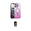 ieg™ iPhone 16 Pro Max Kılıf Ahenk Doku Özel Seri - Siyah Buffer Hayalet Cam Ekran Koruyucu