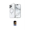 ieg™ iPhone 16 Pro Max Kılıf Kıvılcım Form Prime - Siyah Buffer Hayalet Cam Ekran Koruyucu