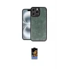 ieg™ iPhone 16 Pro Max Kılıf Kıvılcım Işık Serisi - Siyah Buffer Hayalet Cam Ekran Koruyucu