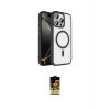 ieg™ iPhone 16 Pro Max Kılıf Kıvılcım Prime - Siyah Buffer Cam Ekran Koruyucu