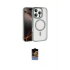 ieg™ iPhone 16 Pro Max Kılıf Kıvılcım Prime - Siyah Buffer Hayalet Cam Ekran Koruyucu