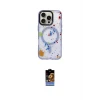 ieg™ iPhone 16 Pro Max Kılıf Kozmos Doku - Siyah Buffer Hayalet Cam Ekran Koruyucu