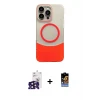 ieg™ iPhone 16 Pro Max Kılıf Kozmos Form Özel Seri - Siyah Buffer Hayalet Cam Ekran Koruyucu + Bilvis Titan Kamera Lens - SH