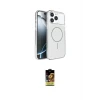 ieg™ iPhone 16 Pro Max Kılıf Kutup Doku Serisi - Siyah Buffer Cam Ekran Koruyucu
