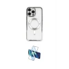 ieg™ iPhone 16 Pro Max Kılıf Nova Işık Özel Seri - Siyah 3D Antistatik Cam Ekran Koruyucu