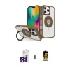 ieg™ iPhone 16 Pro Max Kılıf Nova Minimal Serisi - Siyah Buffer Cam Ekran Koruyucu + Bilvis Titan Kamera Lens - SH