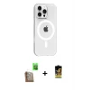 ieg™ iPhone 16 Pro Max Kılıf Pusula Form Özel Seri - Siyah Buffer Cam Ekran Koruyucu + Çöl Titanyum Raze Metal Kamera Lens