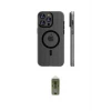 ieg™ iPhone 16 Pro Max Kılıf Pusula Minimal Koleksiyonu - Siyah Joko Magic 5D Hayalet Cam