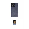 ieg™ iPhone 16 Pro Max Kılıf Siluet Işık Serisi - Siyah Buffer Hayalet Cam Ekran Koruyucu