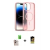 ieg™ iPhone 16 Pro Max Kılıf Siluet Minimal Prime - Siyah Buffer Cam Ekran Koruyucu + Natural Grey Raze Metal Kamera Lens