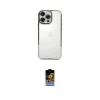 ieg™ iPhone 16 Pro Max Kılıf Vadi Minimal - Siyah Buffer Hayalet Cam Ekran Koruyucu