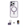 ieg™ iPhone 16 Pro Max Kılıf Yadigar Klasik Özel Seri - Siyah Buffer Hayalet Cam Ekran Koruyucu + Bilvis Titan Kamera Lens - GS