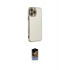 ieg™ iPhone 16 Pro Max Kılıf Yankı Serisi - Siyah Buffer Hayalet Cam Ekran Koruyucu