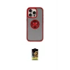 ieg™ iPhone 16 Pro Max Kılıf Yörünge Çizgi - Siyah Buffer Cam Ekran Koruyucu