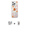 ieg™ iPhone 16 Pro Max Kılıf Yörünge Işık Prime - Siyah Bilvis 3D Cam Ekran Koruyucu + Pers Alüminyum Kamera Lens - GS
