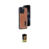 ieg™ iPhone 16 Pro Max Kılıf Yörünge Işık Serisi - Siyah Buffer Cam Ekran Koruyucu