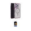 ieg™ iPhone 16 Pro Max Kılıf Zirve Doku Prime - Siyah Buffer Hayalet Cam Ekran Koruyucu