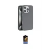 ieg™ iPhone 16 Pro Max Kılıf Zirve Modern Prime - Siyah Buffer Hayalet Cam Ekran Koruyucu