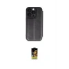 ieg™ iPhone 16 Pro Max Kılıf Zirve Yansıma Serisi - Siyah Buffer Cam Ekran Koruyucu