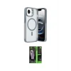 ieg™ iPhone 16E Kılıf Akış Form - Şeffaf 360 Full Body Arka Koruyucu