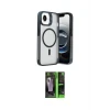 ieg™ iPhone 16E Kılıf Akış Form - Şeffaf 360 Full Body Arka Koruyucu