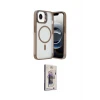 ieg™ iPhone 16E Kılıf Akış Form - Siyah Bilvis 3D Cam Ekran Koruyucu